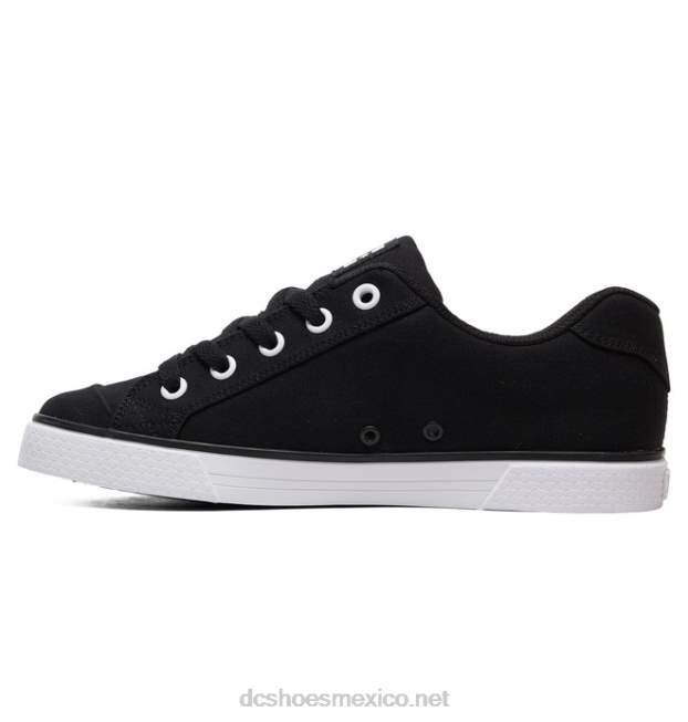 DC Shoes zapatos de lona chelsea de mujer VGJFD4454 blanco negro