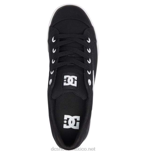 DC Shoes zapatos de lona chelsea de mujer VGJFD4454 blanco negro