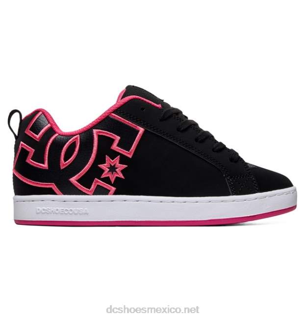 DC Shoes zapatos de corte graffik para mujer VGJFD4437 plantilla negra/rosa