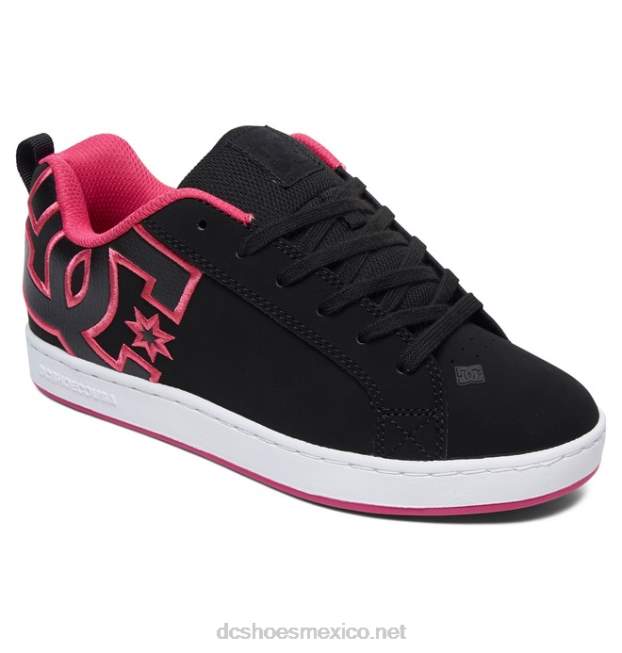 DC Shoes zapatos de corte graffik para mujer VGJFD4437 plantilla negra/rosa