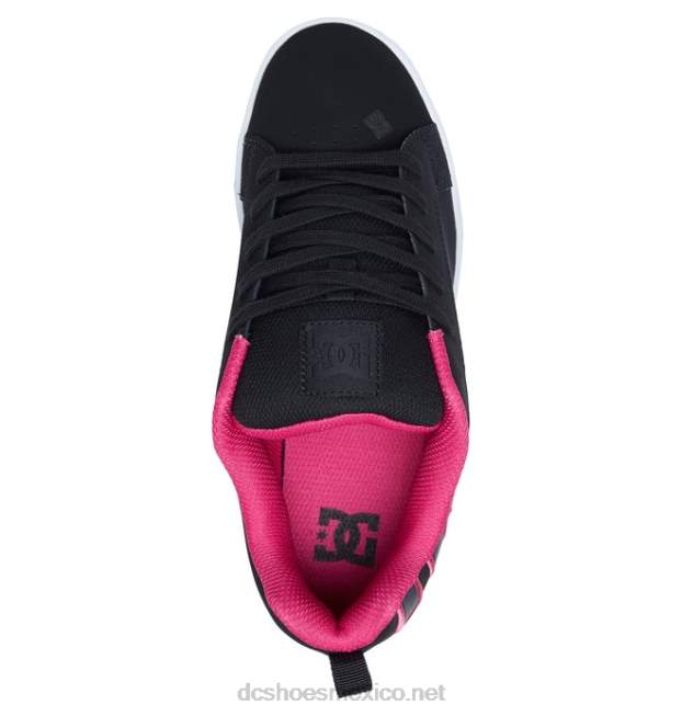 DC Shoes zapatos de corte graffik para mujer VGJFD4437 plantilla negra/rosa