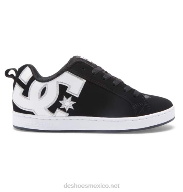 DC Shoes zapatos de corte graffik para mujer VGJFD4438 plantilla en blanco y negro