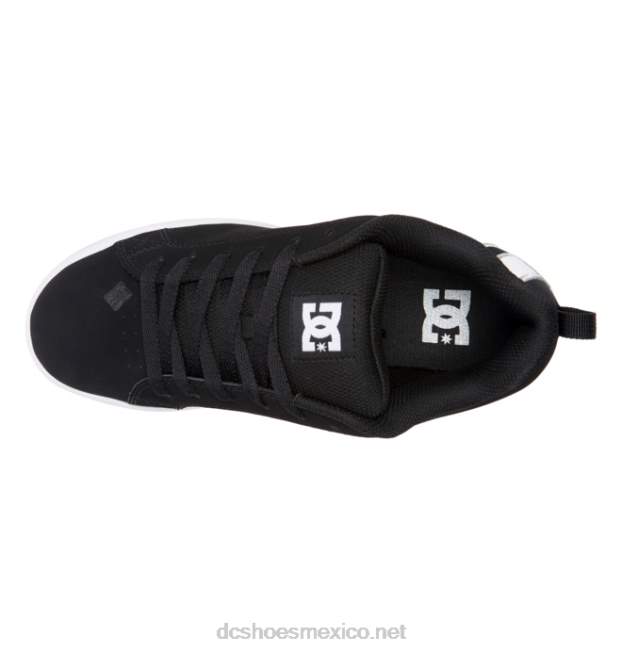 DC Shoes zapatos de corte graffik para mujer VGJFD4438 plantilla en blanco y negro