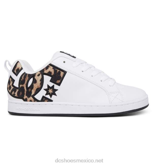 DC Shoes zapatos de corte graffik para mujer VGJFD4443 estampado de leopardo