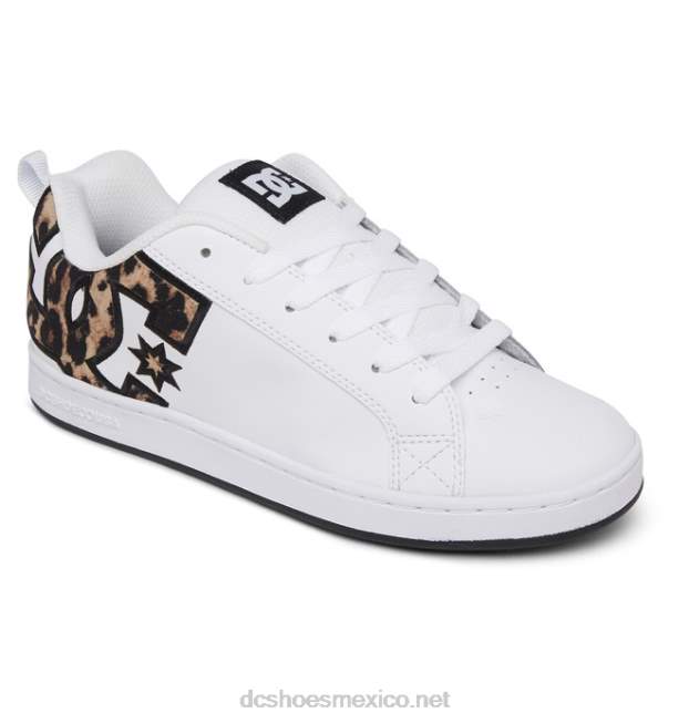 DC Shoes zapatos de corte graffik para mujer VGJFD4443 estampado de leopardo