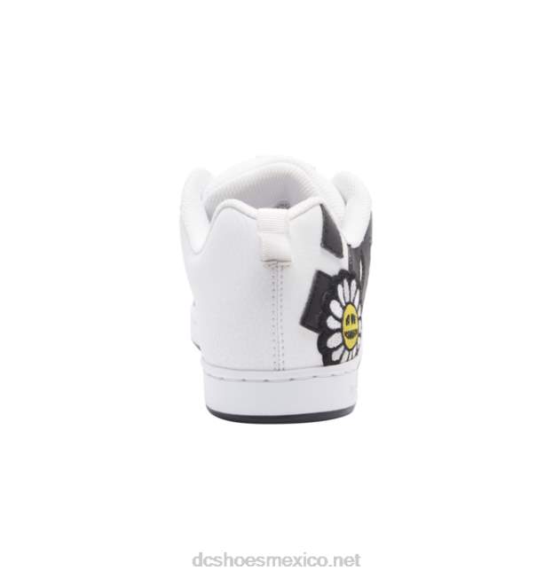 DC Shoes zapatos de corte graffik para mujer VGJFD4448 blanco/negro/amarillo