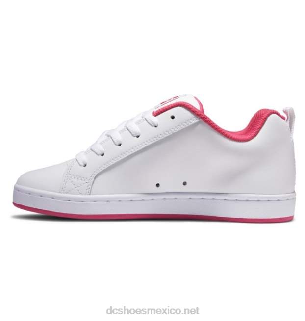 DC Shoes zapatos de corte graffik para mujer VGJFD4459 blanco/rosa loco
