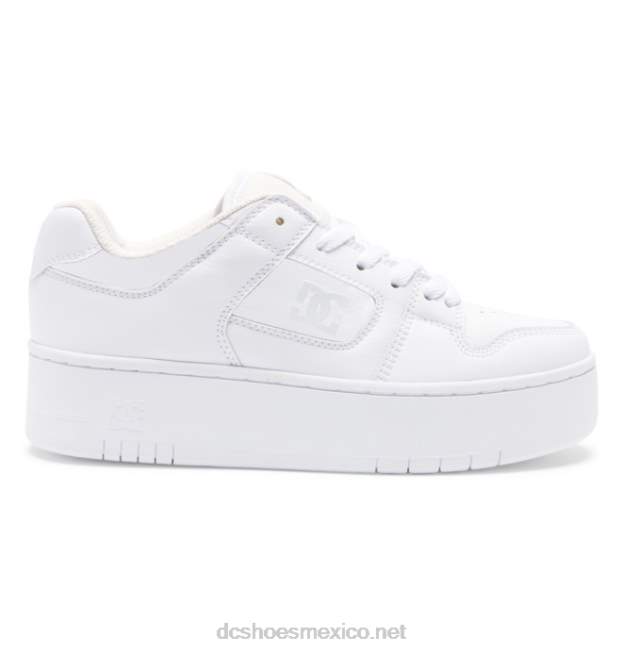 DC Shoes manteca 4 zapatos de plataforma para mujer VGJFD4488 blanco