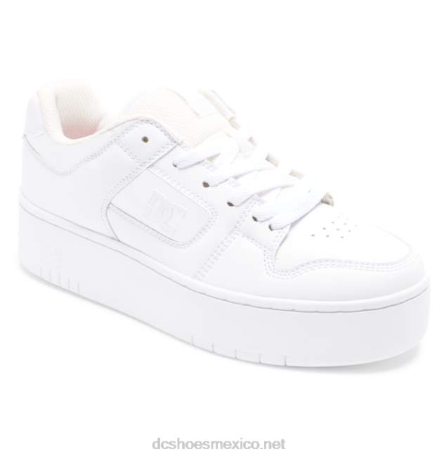 DC Shoes manteca 4 zapatos de plataforma para mujer VGJFD4488 blanco