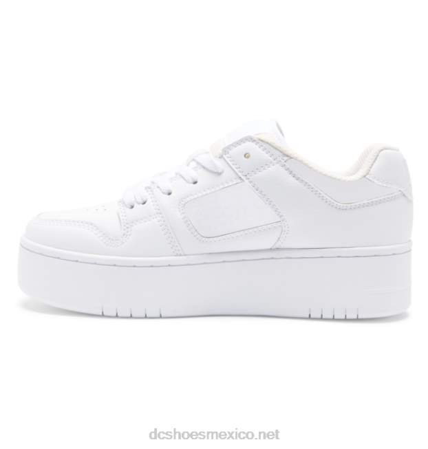 DC Shoes manteca 4 zapatos de plataforma para mujer VGJFD4488 blanco