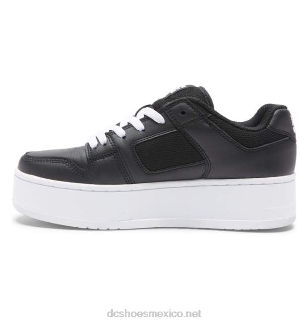 DC Shoes manteca 4 zapatos de plataforma para mujer VGJFD4489 blanco negro