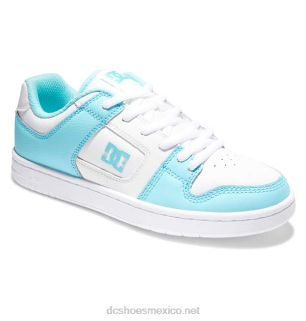 DC Shoes zapatos manteca 4 mujer VGJFD4499 resplandor blanco/azul