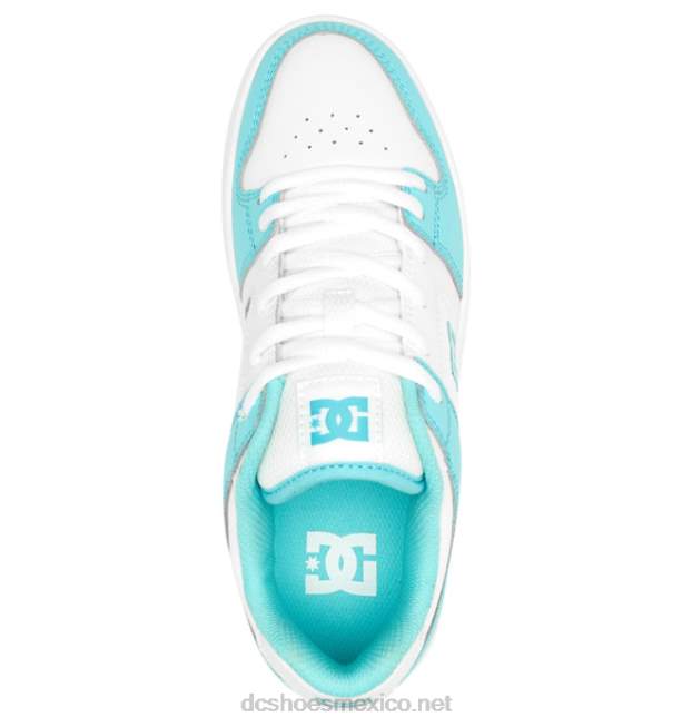 DC Shoes zapatos manteca 4 mujer VGJFD4499 resplandor blanco/azul