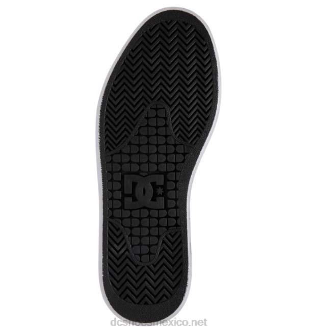 DC Shoes plataforma manual - zapatos de plataforma plana para mujeres VGJFD4474 blanco negro