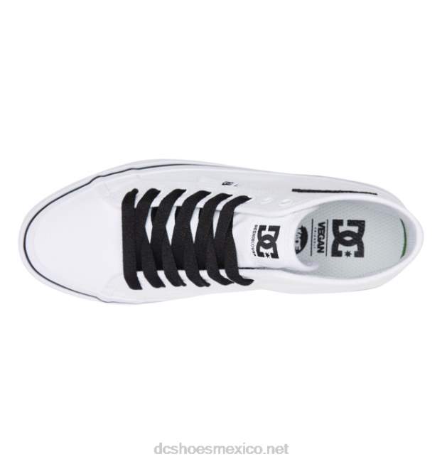DC Shoes zapatos altos de plataforma alta manual para mujer VGJFD4471 blanco/negro/flor