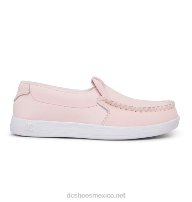 DC Shoes zapatos sin cordones de villano para mujer VGJFD4434 Rosa claro