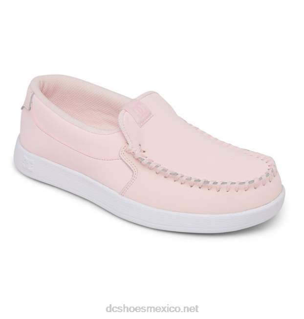 DC Shoes zapatos sin cordones de villano para mujer VGJFD4434 Rosa claro