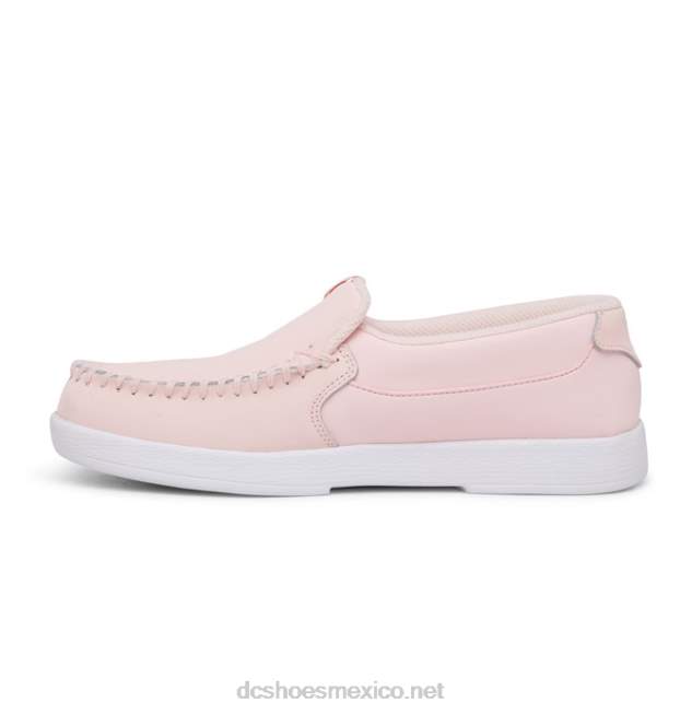 DC Shoes zapatos sin cordones de villano para mujer VGJFD4434 Rosa claro