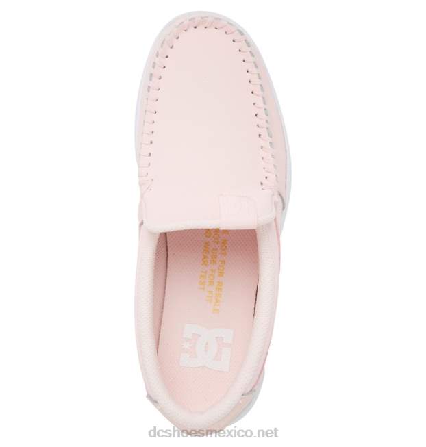 DC Shoes zapatos sin cordones de villano para mujer VGJFD4434 Rosa claro