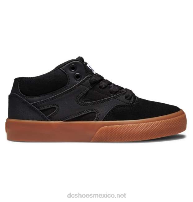 DC Shoes zapatos de caña media para niños kalis vulc mid VGJFD4515 negro/goma