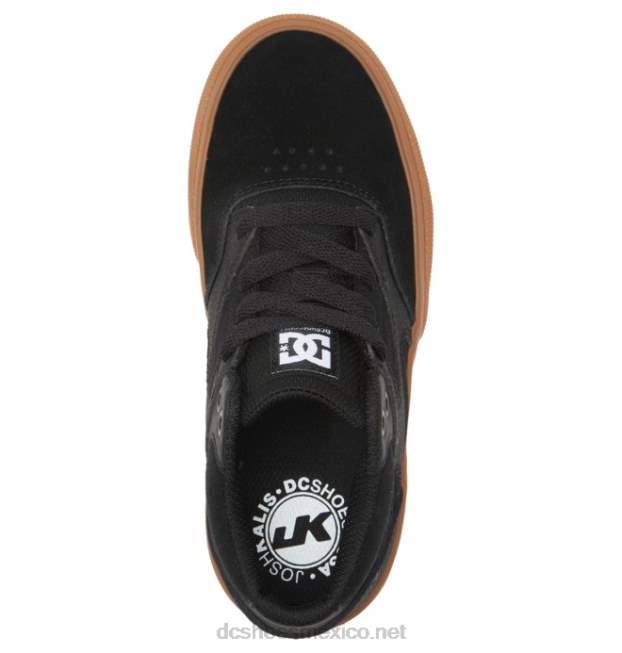 DC Shoes zapatos de caña media para niños kalis vulc mid VGJFD4515 negro/goma