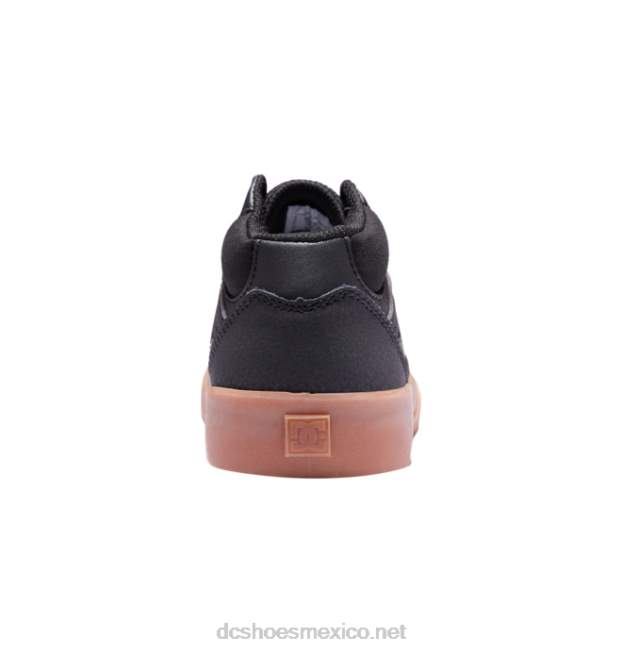 DC Shoes zapatos de caña media para niños kalis vulc mid VGJFD4515 negro/goma