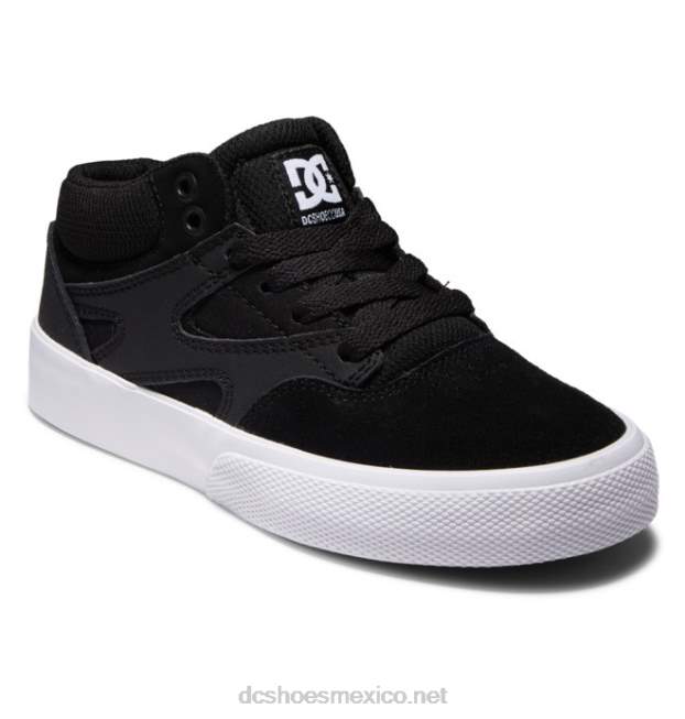 DC Shoes zapatos de caña media para niños kalis vulc mid VGJFD4516 blanco negro