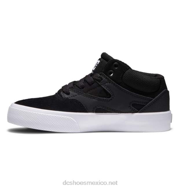 DC Shoes zapatos de caña media para niños kalis vulc mid VGJFD4516 blanco negro
