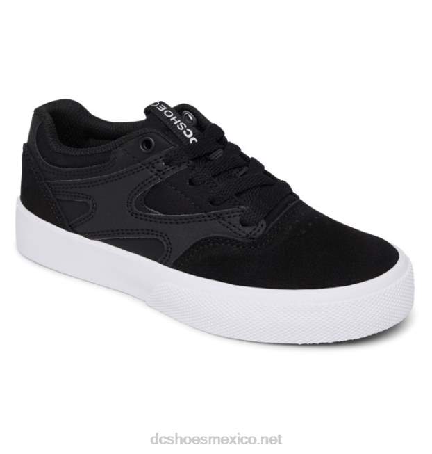 DC Shoes zapatos kalis vulc para niños VGJFD4557 blanco negro