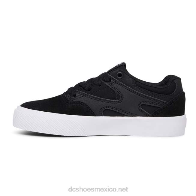 DC Shoes zapatos kalis vulc para niños VGJFD4557 blanco negro