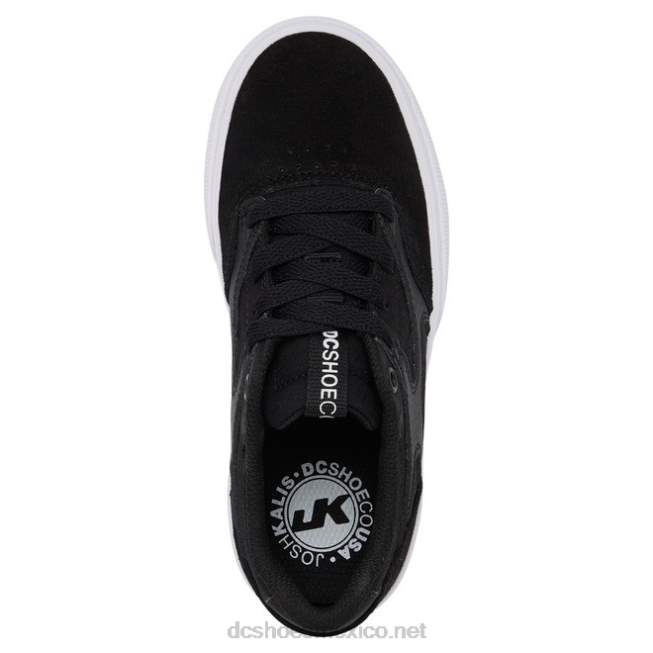 DC Shoes zapatos kalis vulc para niños VGJFD4557 blanco negro