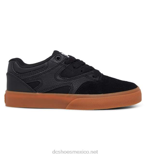 DC Shoes zapatos kalis vulc para niños VGJFD4558 negro/goma