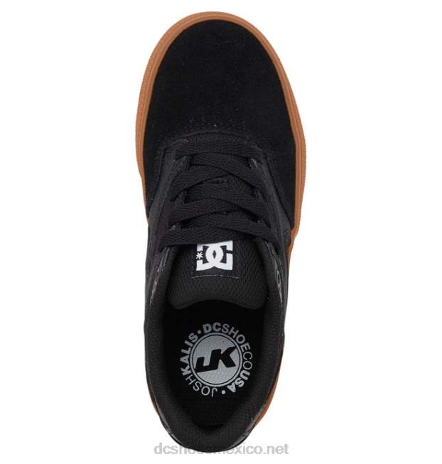 DC Shoes zapatos kalis vulc para niños VGJFD4558 negro/goma