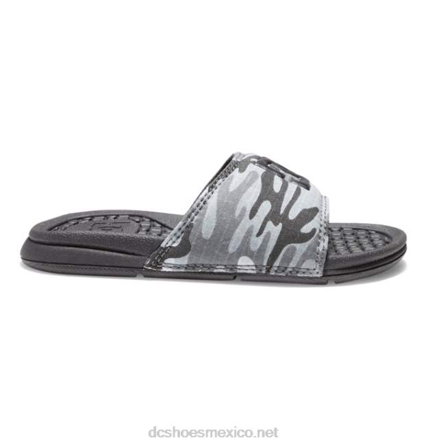 DC Shoes bolsa - sandalias para niños VGJFD4525 camuflaje gris