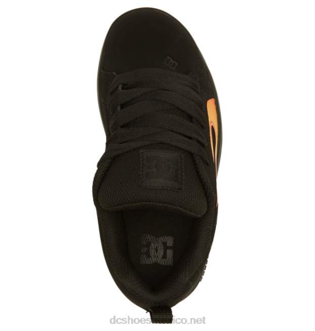 DC Shoes zapatos de salón para niños con graffik VGJFD4535 negro/llamas