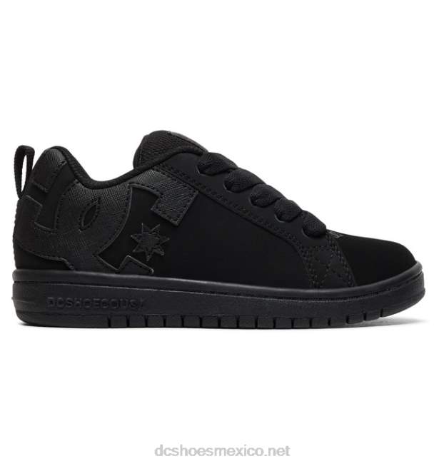 DC Shoes zapatos de salón para niños con graffik VGJFD4538 negro