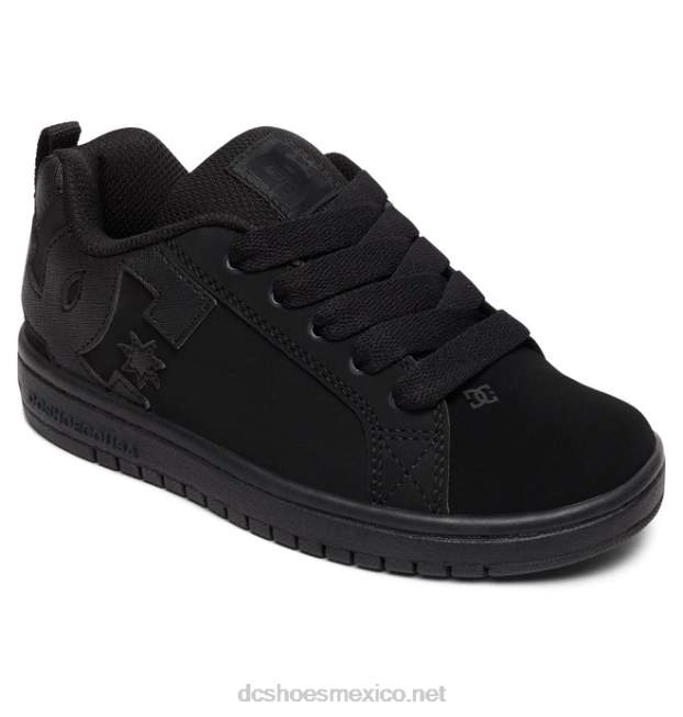 DC Shoes zapatos de salón para niños con graffik VGJFD4538 negro