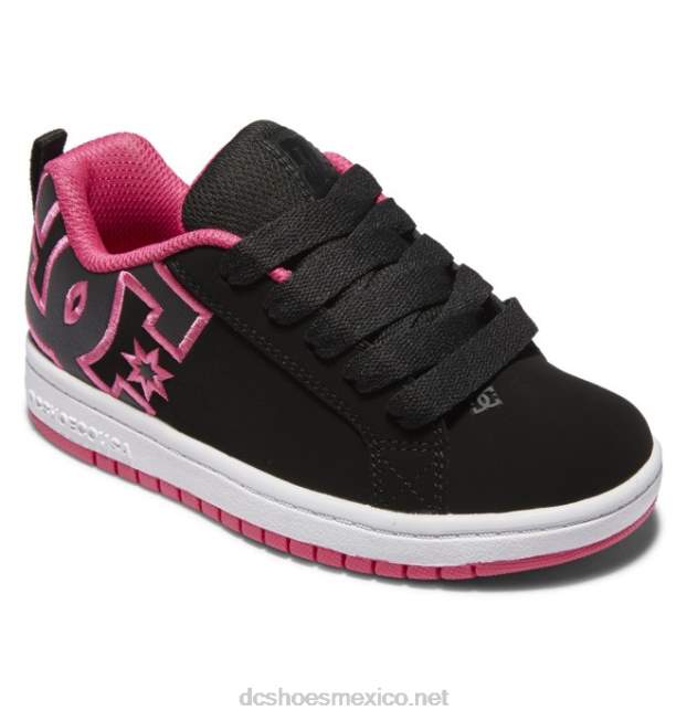 DC Shoes zapatos de salón para niños con graffik VGJFD4544 plantilla negra/rosa