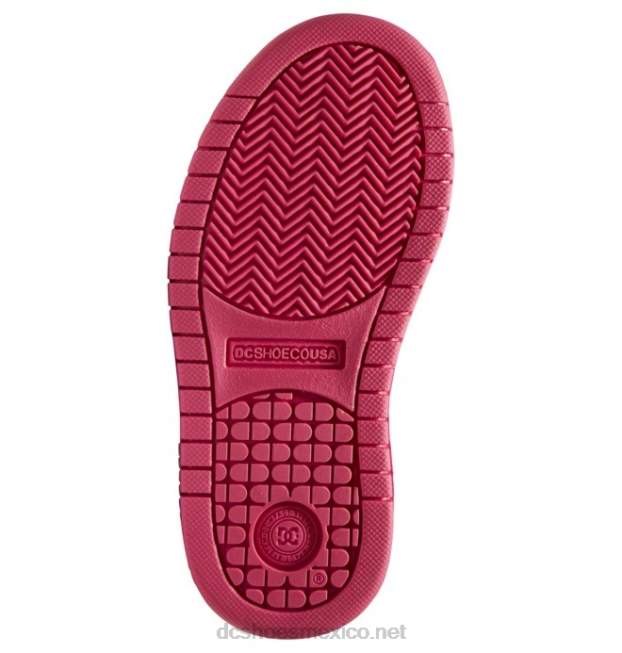 DC Shoes zapatos de salón para niños con graffik VGJFD4544 plantilla negra/rosa