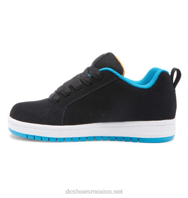 DC Shoes zapatos de salón para niños con graffik VGJFD4550 negro/blanco/verde