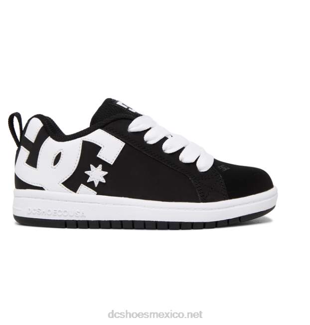 DC Shoes zapatos de salón para niños con graffik VGJFD4568 blanco negro