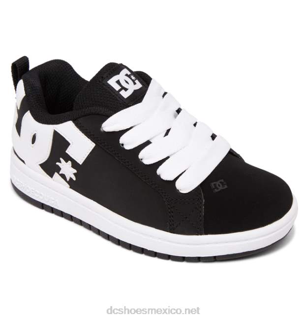 DC Shoes zapatos de salón para niños con graffik VGJFD4568 blanco negro