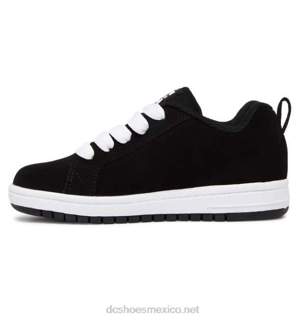DC Shoes zapatos de salón para niños con graffik VGJFD4568 blanco negro