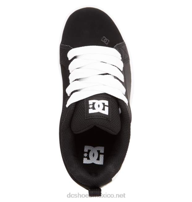 DC Shoes zapatos de salón para niños con graffik VGJFD4568 blanco negro