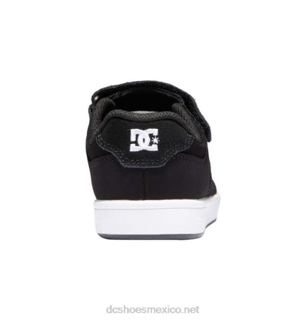 DC Shoes zapatos manteca 4 niños cordones elasticos VGJFD4554 blanco negro