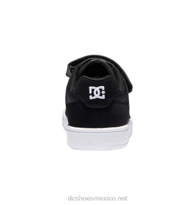 DC Shoes zapatos manteca 4 niños cordones elasticos VGJFD4572 blanco negro