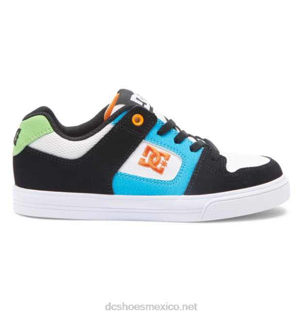 DC Shoes pure elastic - zapatillas sin cordones para niños VGJFD4570 blanco/negro/azul