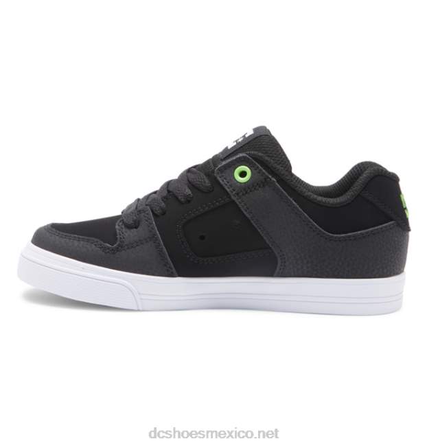 DC Shoes puro - zapatos para niños VGJFD4561 negro/gris/verde