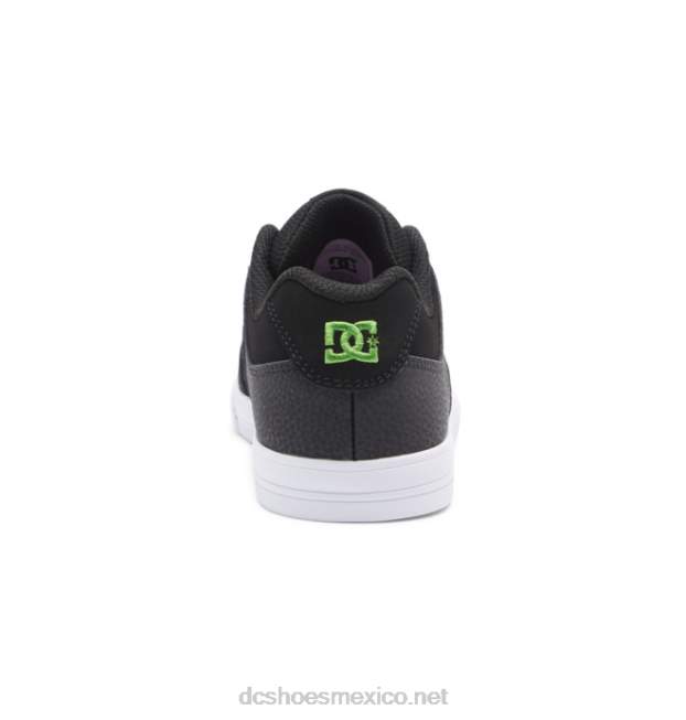 DC Shoes puro - zapatos para niños VGJFD4561 negro/gris/verde