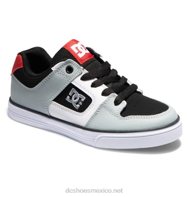 DC Shoes puro - zapatos para niños VGJFD4563 Gris oscuro